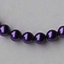 Glasparel. Purple. 6mm. 55 pieces for