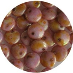 Lentille. 6mm. Snow White Bronze Red