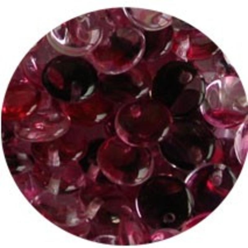 Lentille. 6mm. Fuchsia Gemeleerd.