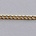 Ketting. Middel. Goudkleurig. 3mm.x1mtr.