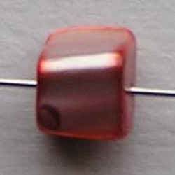 Schelpkraal. +/-8mm. Koraalrood Parelmoer.