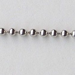 Ball Chain Ketting. 3mm. (zie eindklem 96027) Oudzilverkleurig. 0.50 meter voor