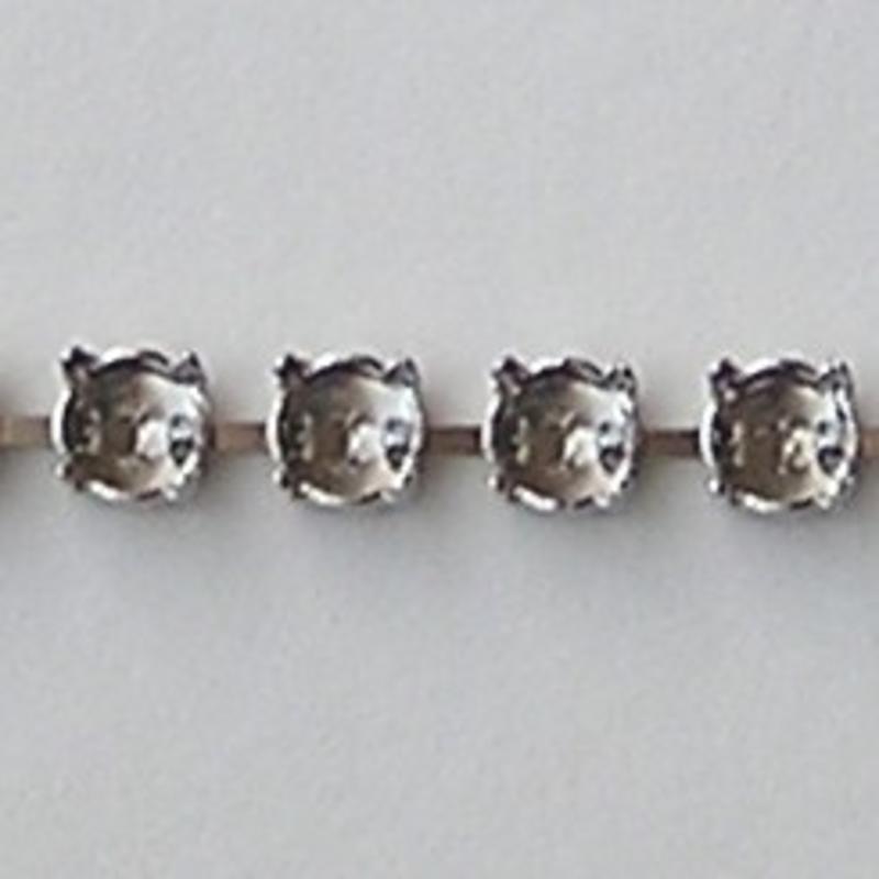 Bracelet cabinets. Silver. For SS39 Swarovski Stone. High quality. 1 box = 1cm. per box.