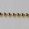 Ball Chain Ketting. 3mm. (zie eindklem 61083) Goudkleurig. 0.50 meter voor