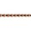 Strassband. 3mm. Coral. Goud. Per 10 cm.