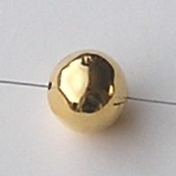 Goudkleurige Brass. Holle Kraal. 18mm. Onregelmatig. Hoogwaardige kwaliteit.