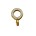 Metalen kraal met oog. 8x12mm. Goudkleurig.