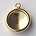 Hangertje. Brass. 16x20mm. Voor 12mm. Rivolisteen. Goudkleurig.