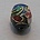 Cloisonnekraal Blauw. 8x12mm. Olijfvormig.