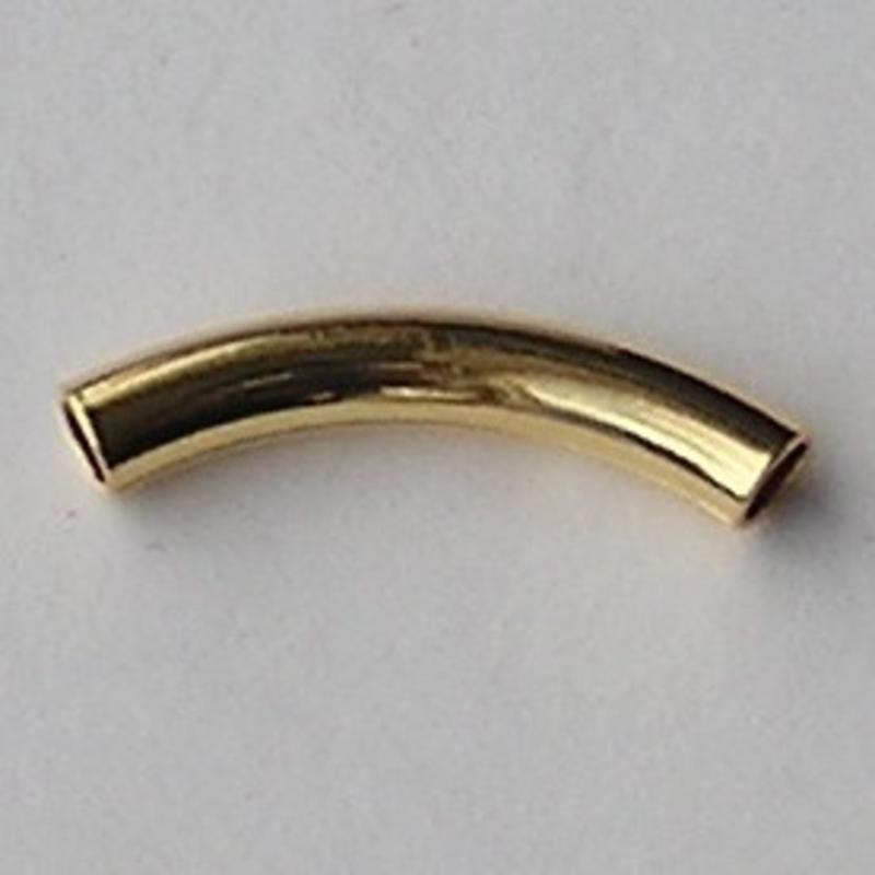 Buiskraal 30x5mm. Goldplated.