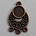 Ornament. 30x25mm. Rood Koper.
