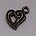 Charm Herz 11x16mm Bronze