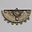 Hanger. 50x30mm. met 7 extra ogen. Bronskleurig.