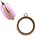 Hanger voor cabochon 20mm. 2 zijdig. Light Bronze. 23.5x26mm.