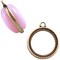 Hanger voor cabochon 20mm. 2 zijdig. Light Bronze. 23.5x26mm.