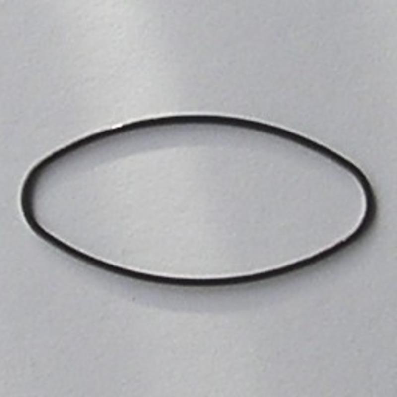 Gun metalkleurige Brass gladde ovale dichte ring. 20x40mm.