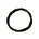 Dichte ring. Gedraaid . Bronskleurig. 22mm. Per stuk voor.