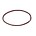 Rosegoud 23 karaats vergulde Brass gladde ovale dichte ring. 16x26mm. Hoge kwaliteit.