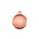 Hangertje voor cabochon 12mm. Rose goudkleurig.