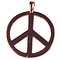 Hanger Peace. 30x37mm. Rosekleurig.