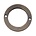 Bronskleurig Brass. Platte ring. 2- Gaats 26mm.