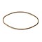 Goudkleurige Brass gladde ovale dichte ring. 20x40mm.