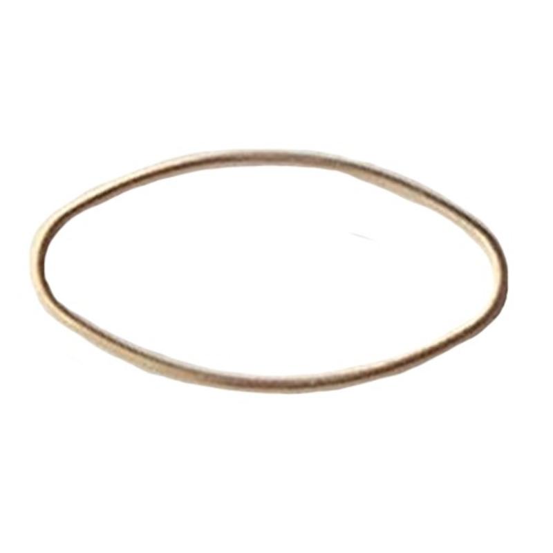 Goudkleurige Brass gladde ovale dichte ring. 20x40mm.