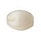 Luxe Designers quality. Kunsstofkraal. 14x18mm. Hoekig. Cloudy Cream.