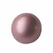 Designers kwaliteit Resinkraal. 18mm. Rond. Shiny Pearl Oudroze.