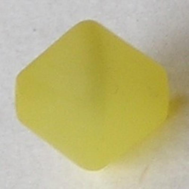 Gele Polariskraal. 11mm. Bicone.