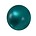 Polariskraal Light Turquoise. Shiny 12mm. Rond.