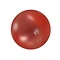 Polariskraal Padparadsha. Shiny 12mm. Rond. Per stuk voor.