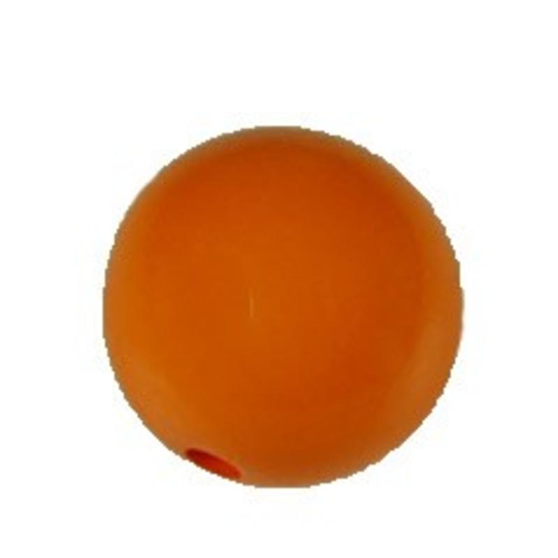 Polariskraal Oranje. Opaque 12mm. Rond.