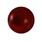 Polariskraal Rood. Shiny 12mm. Rond.