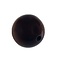 Polariskraal Donkerbruin. Opaque 12mm. Rond. Per stuk voor.