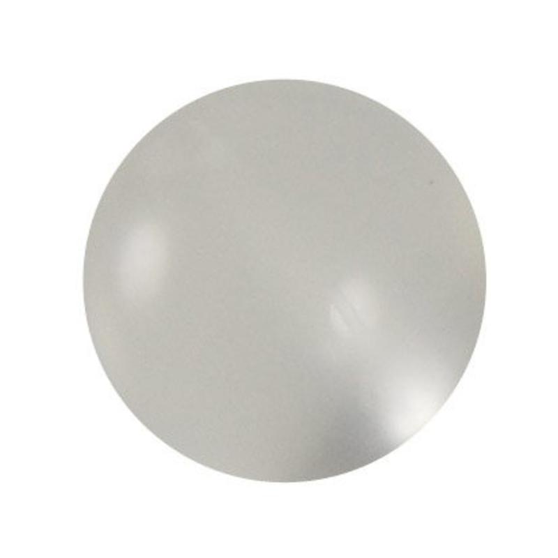 Polariskraal Wit. Shiny 12mm. Rond. Per stuk voor.
