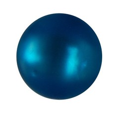 Polariskraal Cyan. Shiny 12mm. Rond. Per stuk voor.