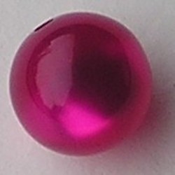 Polariskraal Fuchsia. Shiny 28mm. Rond.