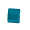 Polaris Bead Square. Shiny 8x8mm. Petrol.