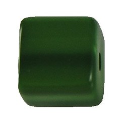 Polariskraal Vierkant. Shiny 8x8mm. Bambou Green.