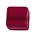 Polariskraal Vierkant. Shiny 12x12mm. Fuchsia.