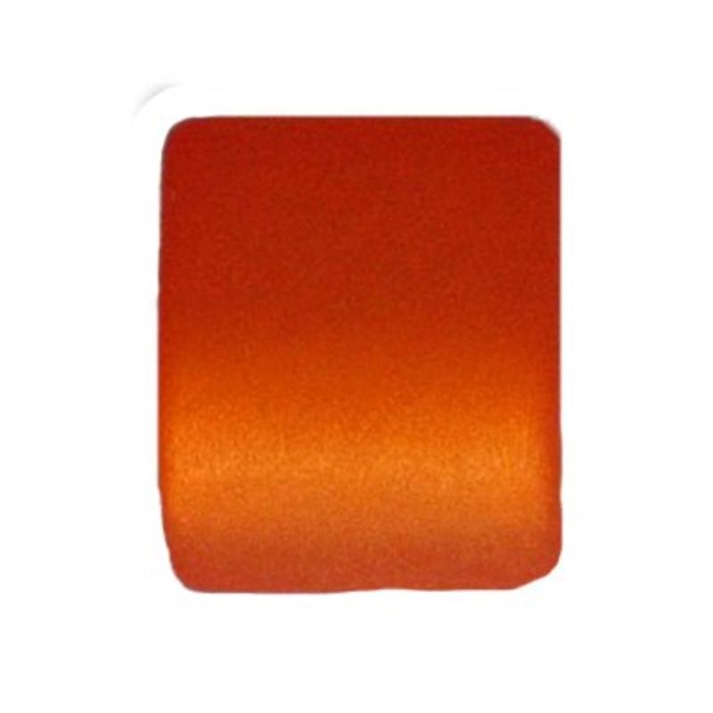 Polariskraal Vierkant. Mat 8x8mm. Oranje.
