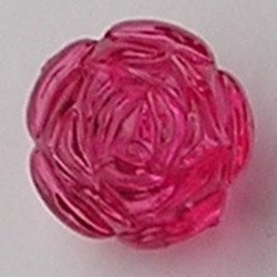 Acrylkraal. Roos. Fuchsia. 24mm.