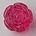 Luxe Acrylkraal. Roos. Fuchsia. 24mm.