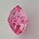 Acrylkraal. Pink. Facet Rondelle. 13x18mm.