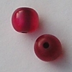 Resinkraal Rond. 10mm. Rood Glans.