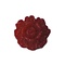 Kunststof bloemetje Roses met platte onderkant. Red. 13mm. Cabochon.