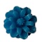 Kunststof bloemetje Aster met platte onderkant. Blauw. 12mm.
