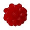 Kunststof bloemetje Aster met platte onderkant. Rood. 12mm.