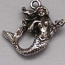 Charm Meerjungfrau. 18x18mm.